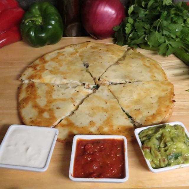 3 Meat Quesadilla (Chicken, Steak, and Srimp)..